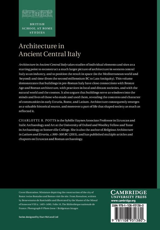Produktbild: Architecture in Ancient Central Italy