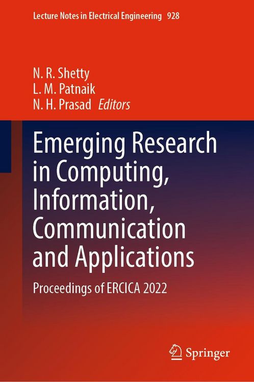 Produktbild: Emerging Research in Computing, Information, Communication and Applications