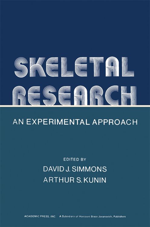 Produktbild: Skeletal Research: An Experimental Approach