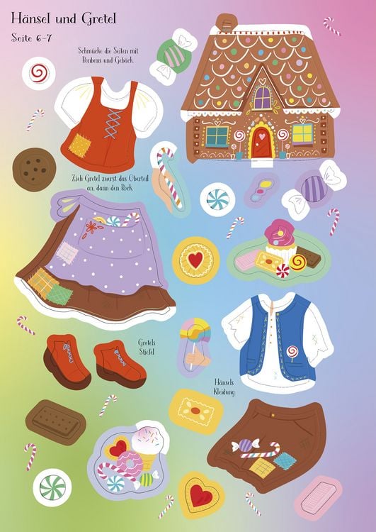 Produktbild: Mein erstes Anziehpuppen-Stickerbuch: M&auml;rchenfiguren