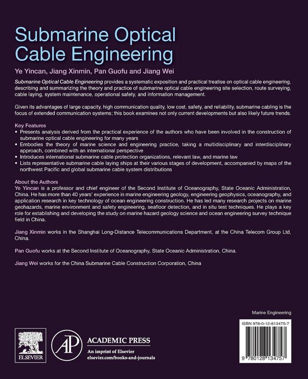 Produktbild: Submarine Optical Cable Engineering