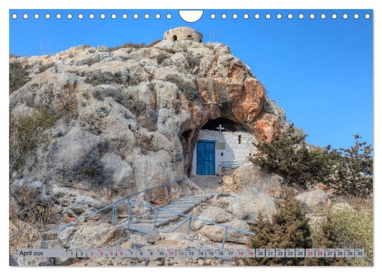 Produktbild: Cyprus, the sunny Mediterranean paradise (Wall Calendar 2026 DIN A4 landscape), CALVENDO 12 Month Wall Calendar