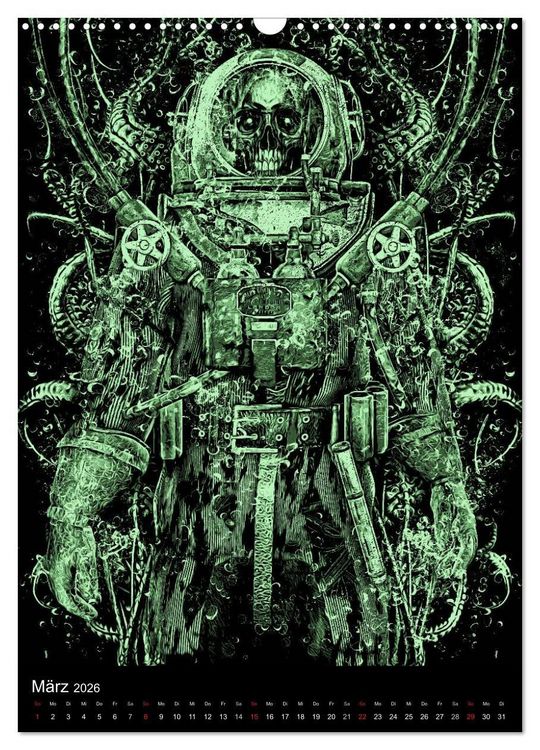 Produktbild: BLOODBOY/DARK ILLUSTRATION (Wandkalender 2026 DIN A3 hoch), CALVENDO Monatskalender