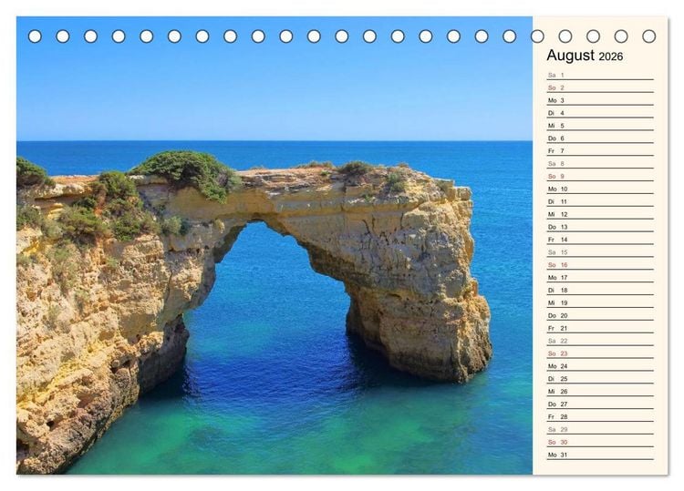 Produktbild: Portugal (Tischkalender 2026 DIN A5 quer), CALVENDO Monatskalender