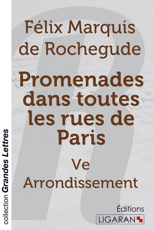 Produktbild: Promenades dans toutes les rues de Paris (grands caract&egrave;res)