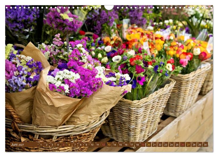 Produktbild: FLORISTIK - Im Reich der Blumen (Wandkalender 2027 DIN A3 quer), CALVENDO Monatskalender
