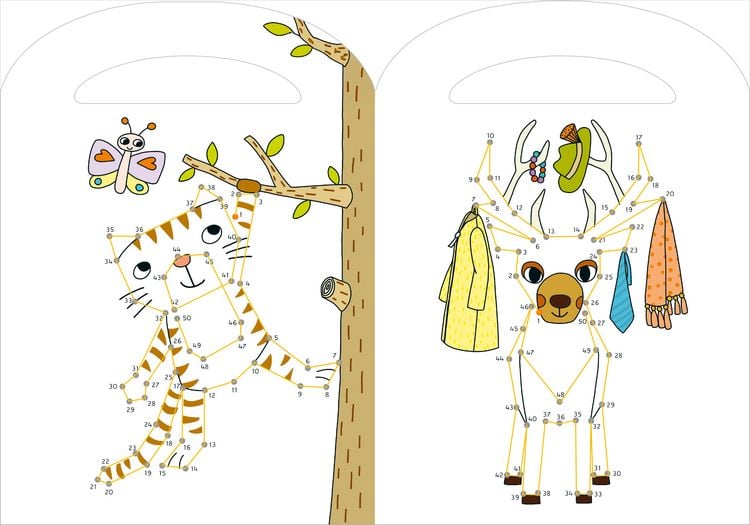 Produktbild: Alles im Griff. Punkt zu Punkt. Lustige Tiere. 1-50