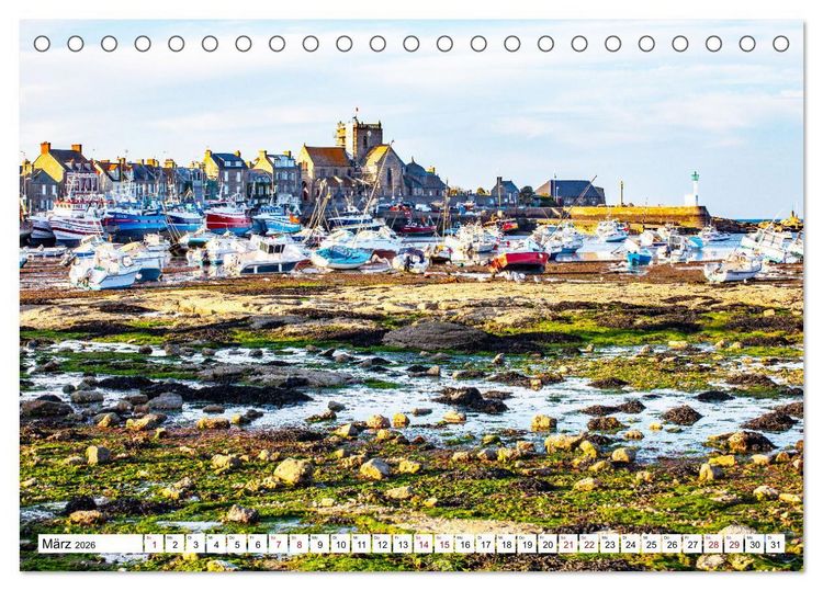 Produktbild: Normandie Die Farben der Ebbe (Tischkalender 2026 DIN A5 quer), CALVENDO Monatskalender