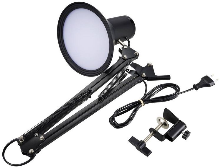 Produktbild: Renkforce RF-5846468 LED-Klemmleuchte 9W Schwarz