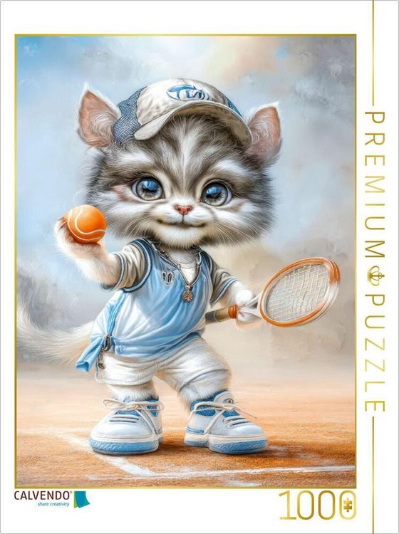 Produktbild: CALVENDO Puzzle Tennis - mein Leben | 1000 Teile Lege-Gr&ouml;&szlig;e 64x48cm Foto-Puzzle f&uuml;r gl&uuml;ckliche Stunden