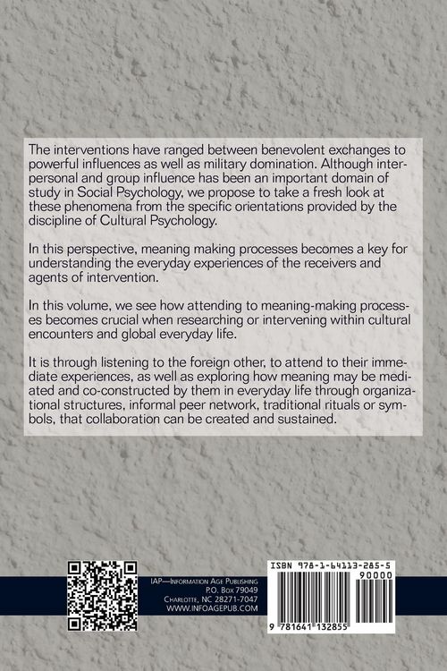 Produktbild: Cultural Psychology of Intervention in the Globalized World