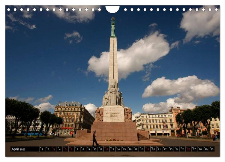 Produktbild: Riga + Jurmala (Wandkalender 2026 DIN A4 quer), CALVENDO Monatskalender