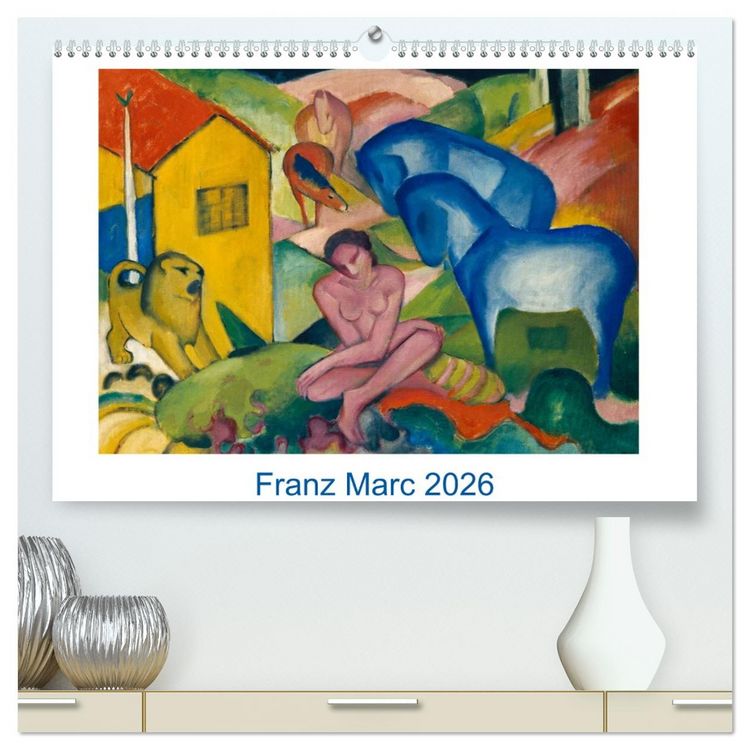 Produktbild: Franz Marc 2026 (hochwertiger Premium Wandkalender 2026 DIN A2 quer), Kunstdruck in Hochglanz