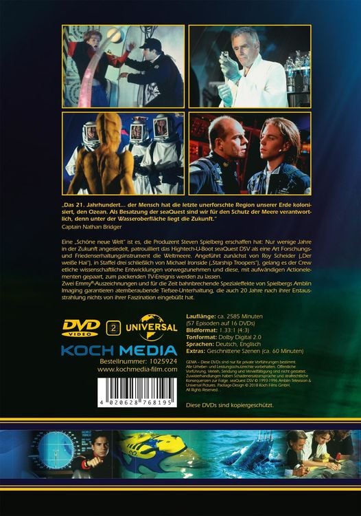 Produktbild: SeaQuest - Die komplette Serie (Keepcase) (16 DVDs)