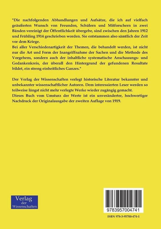 Produktbild: Vom Umsturz der Werte