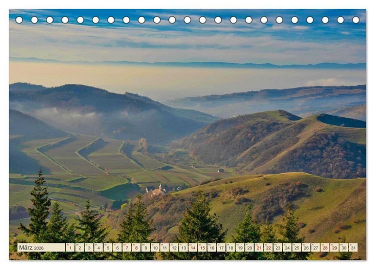 Produktbild: Landkreis Emmendingen - Streifz&uuml;ge durch den S&uuml;dwesten (Tischkalender 2026 DIN A5 quer), CALVENDO Monatskalender