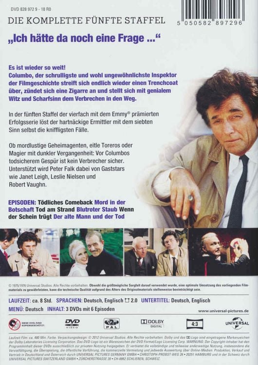 Produktbild: Columbo - Season 5 [3 DVDs]
