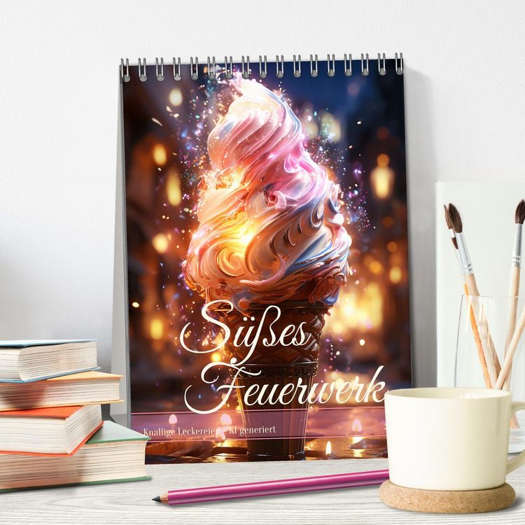 Produktbild: S&uuml;&szlig;es Feuerwerk (Tischkalender 2026 DIN A5 hoch), CALVENDO Monatskalender