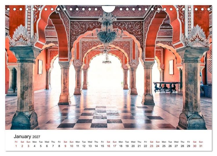 Produktbild: Wonderful India (Wall Calendar 2027 DIN A4 landscape), CALVENDO 12 Month Wall Calendar