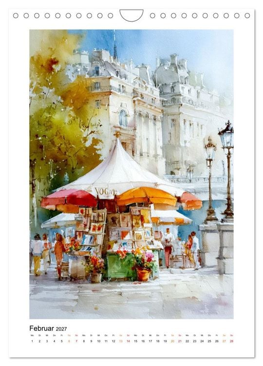 Produktbild: Paris Tr&auml;ume (Wandkalender 2027 DIN A4 hoch), CALVENDO Monatskalender