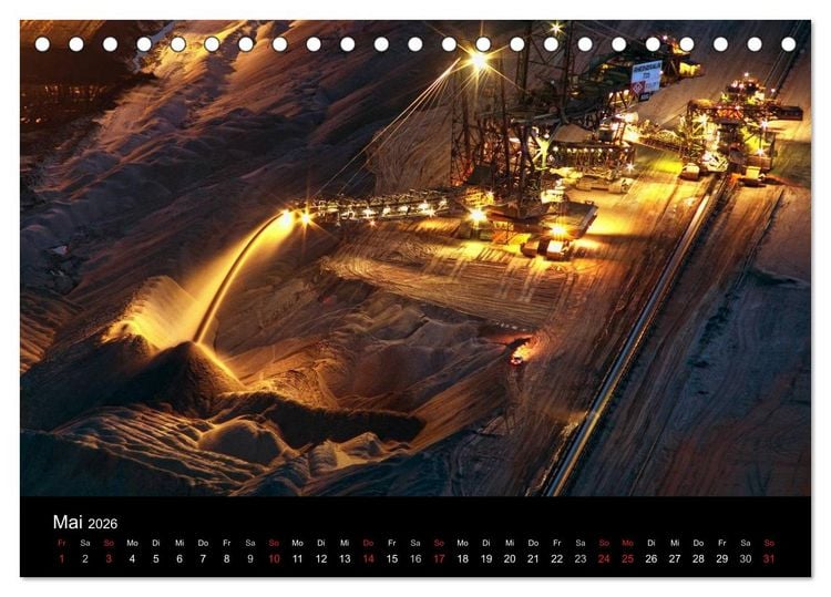 Produktbild: Der Tagebau (Tischkalender 2026 DIN A5 quer), CALVENDO Monatskalender