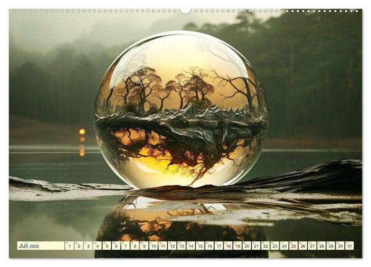 Produktbild: Sph&auml;renwelten (Wandkalender 2026 DIN A2 quer), CALVENDO Monatskalender