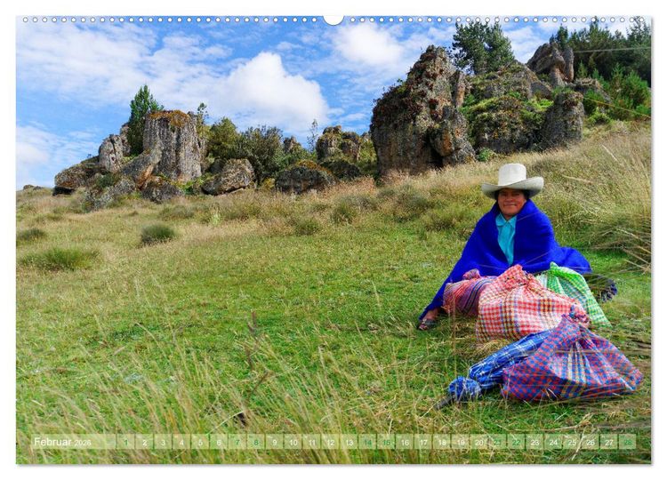 Produktbild: Bekanntes und Unbekanntes Peru (Wandkalender 2026 DIN A2 quer), CALVENDO Monatskalender