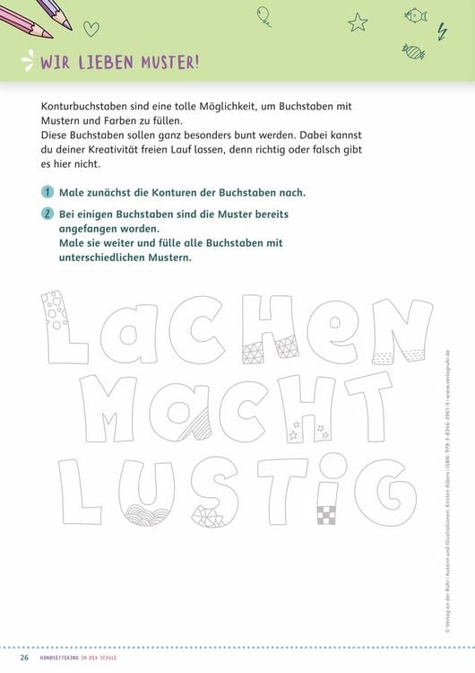 Produktbild: Handlettering in der Schule