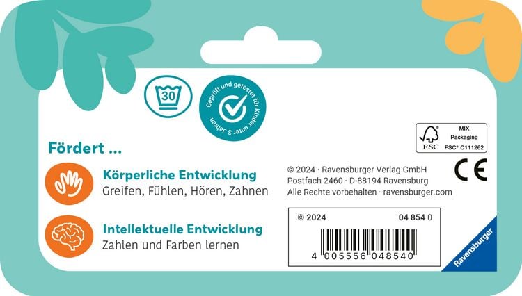 Produktbild: Play+ Mein allererstes Spielbuch: Zahlen und Farben (Stoffbuch) - ab 6 Monate