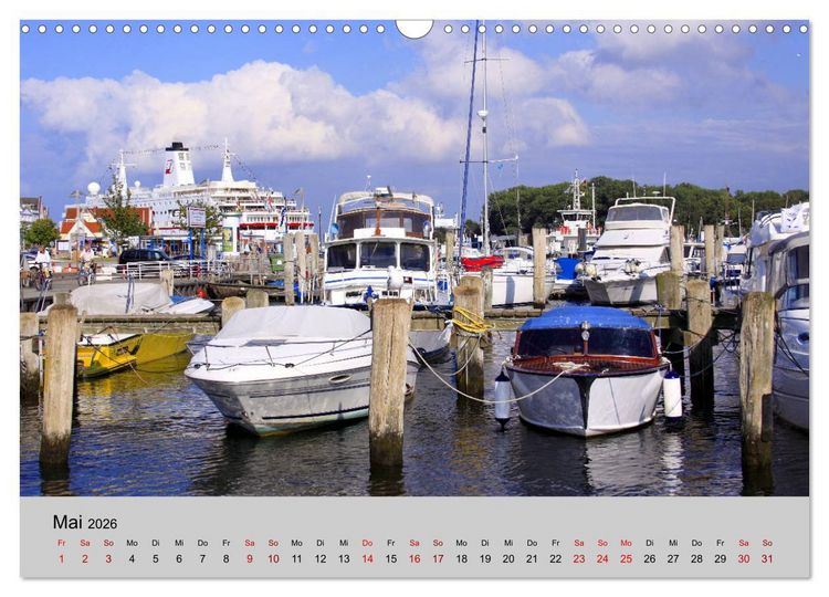 Produktbild: Travem&uuml;nde maritim (Wandkalender 2026 DIN A3 quer), CALVENDO Monatskalender