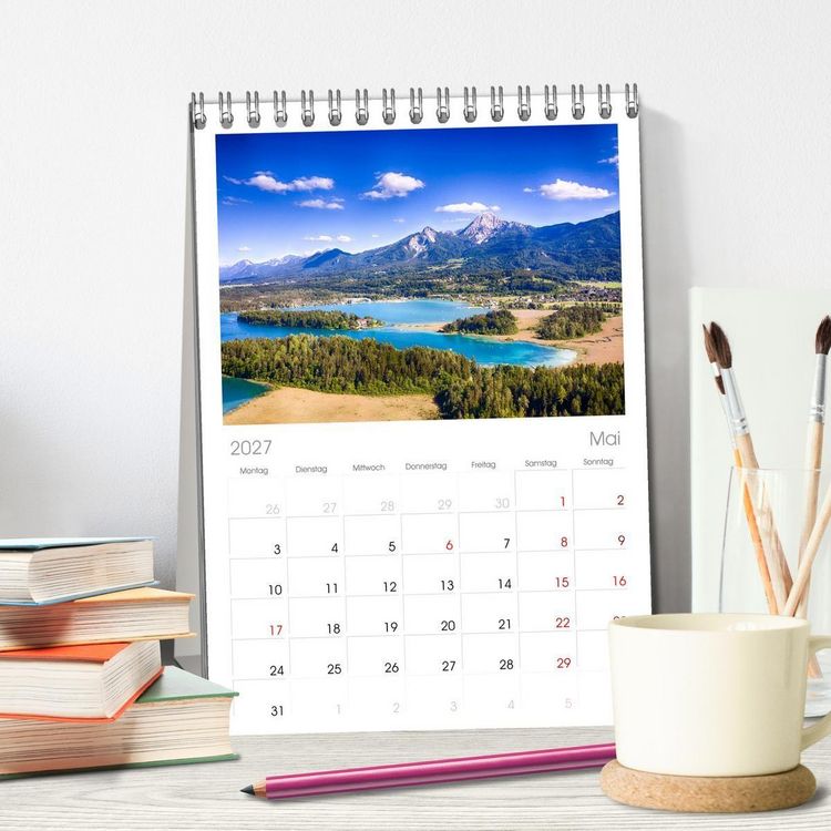 Produktbild: Tischplaner 2027 - Der wundersch&ouml;ne Faaker See in K&auml;rnten (A5 Tischkalender zum Aufstellen) CALVENDO
