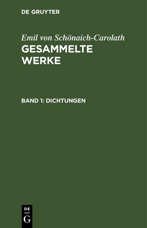 Produktbild: Gesammelte Werke. Band 1