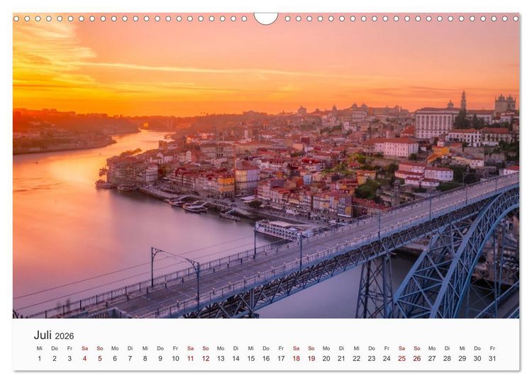 Produktbild: Portugal - wundervolle Natur (Wandkalender 2026 DIN A3 quer), CALVENDO Monatskalender