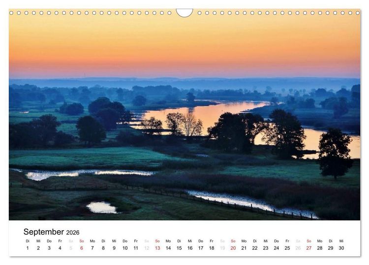Produktbild: Morgenstimmungen 2026 (Wandkalender 2026 DIN A3 quer), CALVENDO Monatskalender