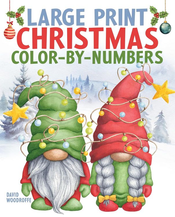 Produktbild: Large Print Christmas Color-By-Numbers