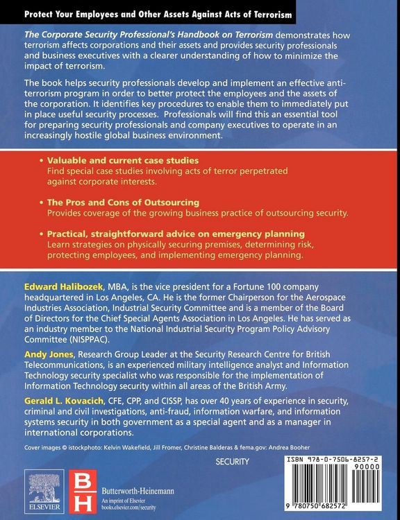 Produktbild: The Corporate Security Professional's Handbook on Terrorism