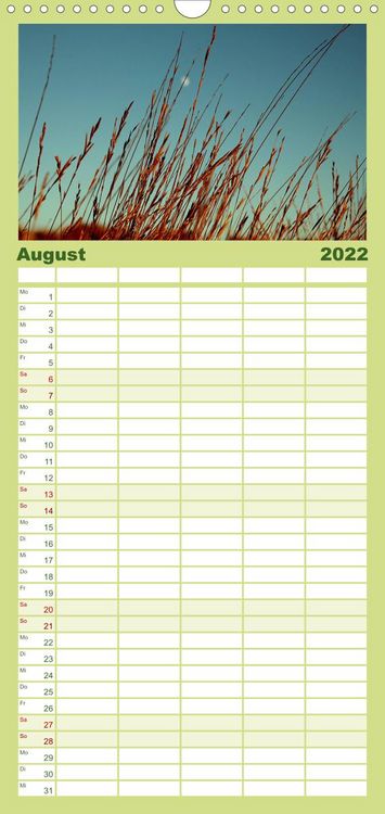 Produktbild: Familienplaner Zisterzienserroute in Katalonien (Wandkalender 2022 , 21 cm x 45 cm, hoch)