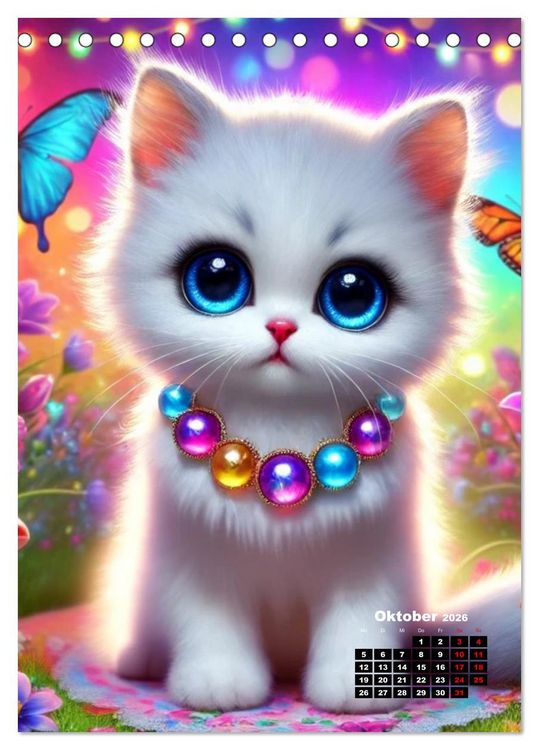 Produktbild: Miau Momente (Tischkalender 2026 DIN A5 hoch), CALVENDO Monatskalender