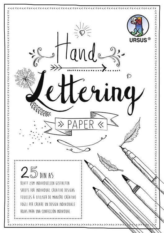 Produktbild: URSUS Handlettering Paper, DIN A5, wei&szlig;
