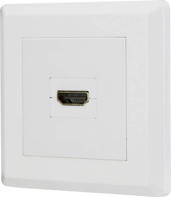 Produktbild: Renkforce RF-4724906 HDMI Adapter [1x HDMI-Buchse - 1x HDMI-Buchse] Wei&szlig; vergoldete Steckkontakte