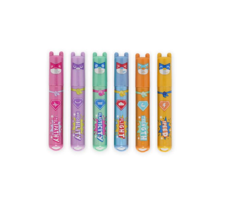 Produktbild: Legami 6 Mini-Textmarker-Set - Teddy&acute;s Superpower