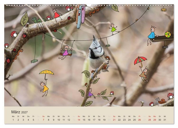 Produktbild: Das Leben der kleinen Pankies (Wandkalender 2027 DIN A2 quer), CALVENDO Monatskalender