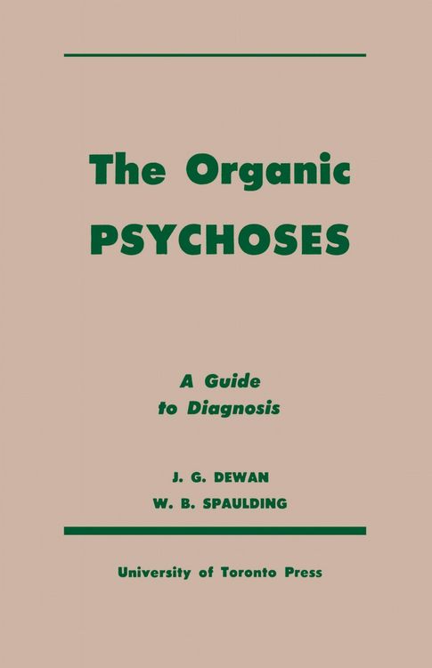 Produktbild: The Organic Psychoses