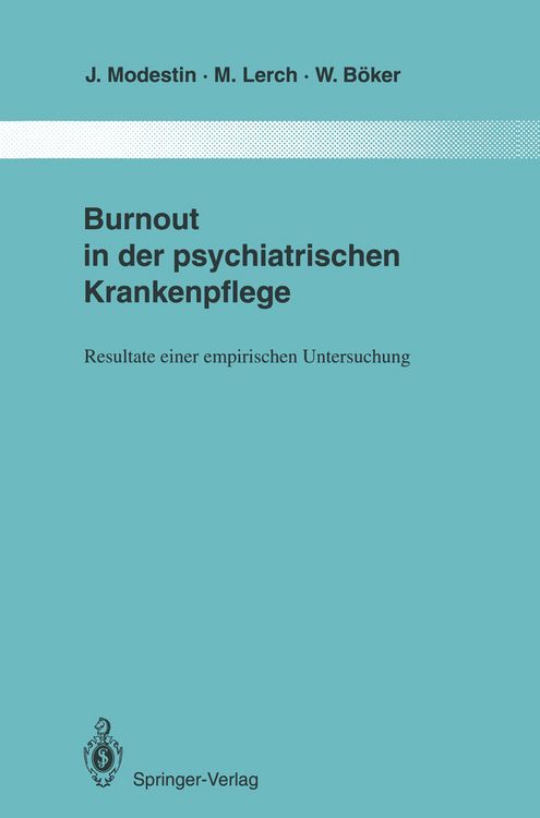Produktbild: Burnout in der psychiatrischen Krankenpflege