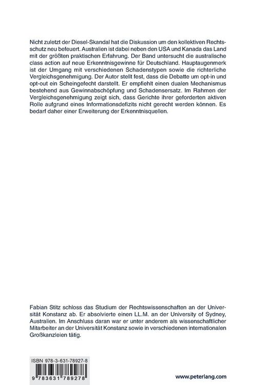 Produktbild: Class actions in Australien