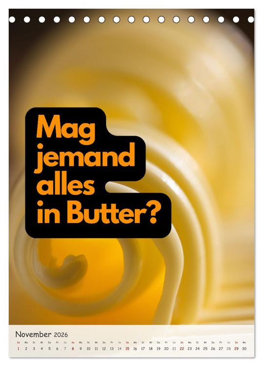 Produktbild: Tanz um den hei&szlig;en Brei! (Tischkalender 2026 DIN A5 hoch), CALVENDO Monatskalender