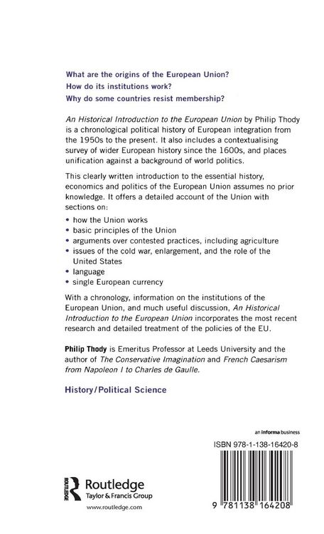 Produktbild: An Historical Introduction to the European Union