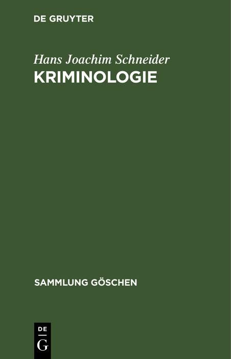 Produktbild: Kriminologie
