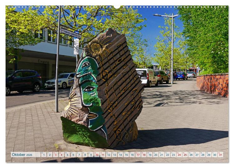 Produktbild: Hansestadt Uelzen. Fachwerk, Kunst und ein ber&uuml;hmter Bahnhof (Wandkalender 2026 DIN A2 quer), CALVENDO Monatskalender