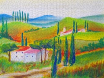 Produktbild: CALVENDO Puzzle Villen in der Toskana | 1000 Teile Lege-Gr&ouml;&szlig;e 64x48cm Foto-Puzzle f&uuml;r gl&uuml;ckliche Stunden